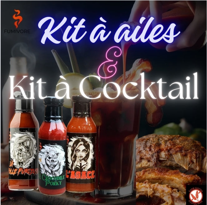 Kit à cocktail et à ailes - sauces - Cargo